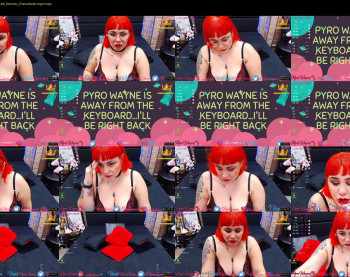 pyrowayne — 53 minute Chaturbate female cam capture, 720p, Jun 22, 2020