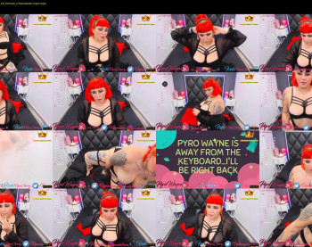 pyrowayne — 55 minute Chaturbate female cam capture, 720p, Jul 19, 2020