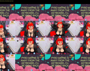 pyrowayne — 54 minute Chaturbate female cam capture, 720p, Jul 19, 2020