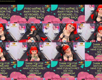 pyrowayne — 53 minute Chaturbate female cam capture, 720p, Jul 19, 2020
