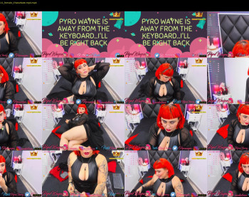 pyrowayne — 90 minute Chaturbate female cam capture, 720p, Jul 31, 2020