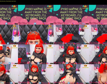 pyrowayne — 54 minute Chaturbate female cam capture, 720p, Aug 1, 2020