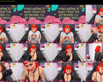 pyrowayne — 53 minute Chaturbate female cam capture, 720p, Aug 2, 2020