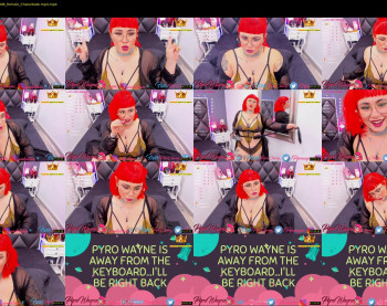 pyrowayne — 54 minute Chaturbate female cam capture, 720p, Aug 27, 2020