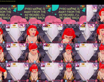 pyrowayne — 53 minute Chaturbate female cam capture, 720p, Aug 27, 2020