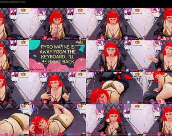 pyrowayne — 54 minute Chaturbate female cam capture, 720p, Aug 27, 2020