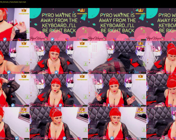 pyrowayne — 54 minute Chaturbate female cam capture, 720p, Sep 4, 2020