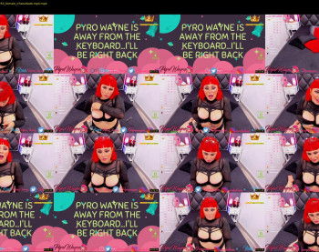 pyrowayne — 54 minute Chaturbate female cam capture, 720p, Sep 7, 2020