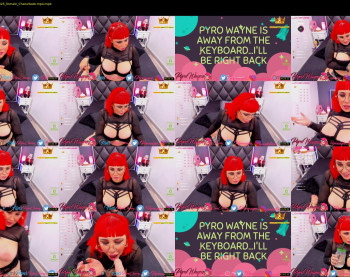 pyrowayne — 54 minute Chaturbate female cam capture, 720p, Sep 7, 2020
