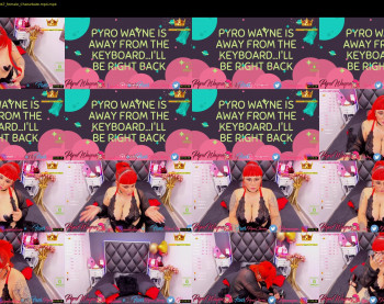 pyrowayne — 54 minute Chaturbate female cam capture, 720p, Sep 19, 2020
