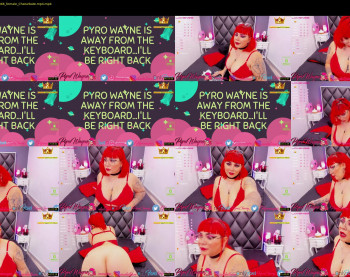 pyrowayne — 59 minute Chaturbate female cam capture, 720p, Oct 2, 2020