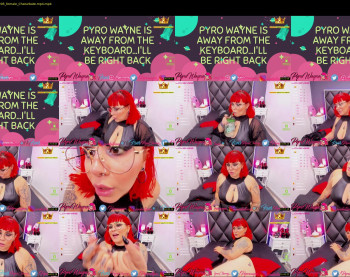 pyrowayne — 59 minute Chaturbate female cam capture, 720p, Oct 3, 2020