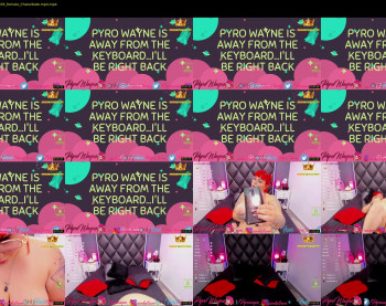 pyrowayne — 17 minute Chaturbate female cam capture, 720p, Oct 3, 2020