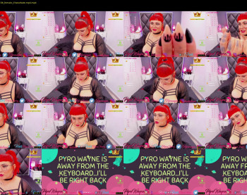 pyrowayne — 59 minute Chaturbate female cam capture, 720p, Oct 8, 2020