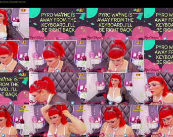 pyrowayne — 60 minute Chaturbate female cam capture, 720p, Oct 9, 2020