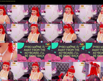 pyrowayne — 59 minute Chaturbate female cam capture, 720p, Oct 9, 2020