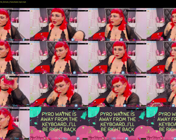 pyrowayne — 25 minute Chaturbate female cam capture, 720p, Dec 9, 2020