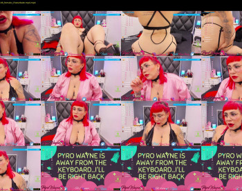 pyrowayne — 59 minute Chaturbate female cam capture, 720p, Jan 2, 2021