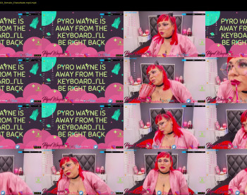 pyrowayne — 58 minute Chaturbate female cam capture, 720p, Jan 20, 2021