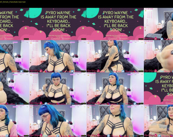pyrowayne — 59 minute Chaturbate female cam capture, 720p, May 27, 2021