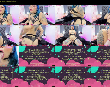 pyrowayne — 24 minute Chaturbate female cam capture, 720p, May 27, 2021