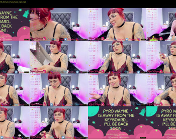 pyrowayne — 75 minute Chaturbate female cam capture, 1080p, Jul 18, 2021