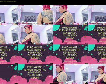 pyrowayne — 3 minute Chaturbate female cam capture, 1080p, Jul 18, 2021
