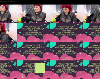 pyrowayne — 11 minute Chaturbate female cam capture, 1080p, Jul 23, 2021