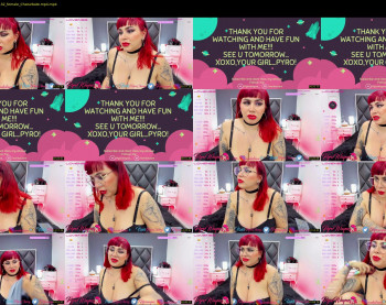 pyrowayne — 25 minute Chaturbate female cam capture, 1080p, Jul 28, 2021