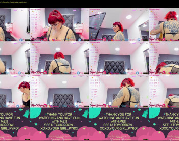 pyrowayne — 18 minute Chaturbate female cam capture, 1080p, Jul 28, 2021