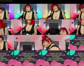 pyrowayne — 25 minute Chaturbate female cam capture, 1080p, Aug 5, 2021