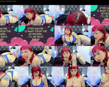 pyrowayne — 80 minute Chaturbate female cam capture, 1080p, Aug 19, 2021