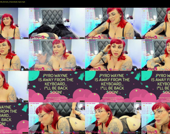 pyrowayne — 84 minute Chaturbate female cam capture, 1080p, Aug 24, 2021
