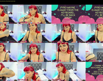 pyrowayne — 55 minute Chaturbate female cam capture, 1080p, Aug 24, 2021