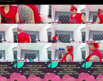 pyrowayne — 13 minute Chaturbate female cam capture, 1080p, Aug 28, 2021