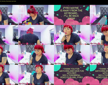 pyrowayne — 45 minute Chaturbate female cam capture, 1080p, Sep 7, 2021