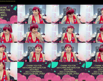 pyrowayne — 29 minute Chaturbate female cam capture, 1080p, Sep 9, 2021