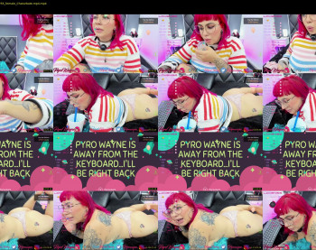 pyrowayne — 83 minute Chaturbate female cam capture, 1080p, Sep 25, 2021