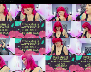 pyrowayne — 65 minute Chaturbate female cam capture, 1080p, Sep 26, 2021
