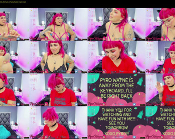 pyrowayne — 53 minute Chaturbate female cam capture, 1080p, Oct 1, 2021