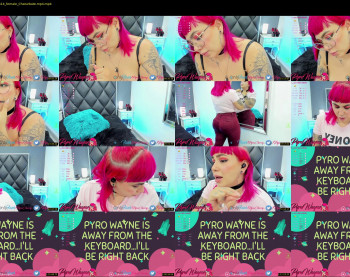 pyrowayne — 81 minute Chaturbate female cam capture, 1080p, Oct 2, 2021