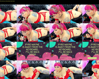 pyrowayne — 75 minute Chaturbate female cam capture, 1080p, Oct 24, 2021