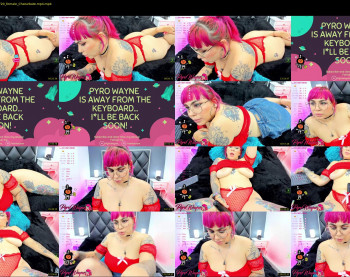 pyrowayne — 75 minute Chaturbate female cam capture, 1080p, Oct 24, 2021