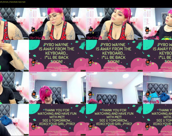 pyrowayne — 59 minute Chaturbate female cam capture, 1080p, Oct 26, 2021