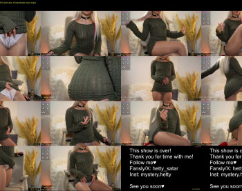 hetty_satar — 97 minute Chaturbate female cam capture, 720p, Dec 6, 2024